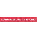 Queue Solutions SafetyPro Triple 250, Red, 11' Red/White AUTHORIZED ACCESS ONLY Belt SPROTriple250R-RWA110